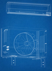 air conditioner Architect Blueprint