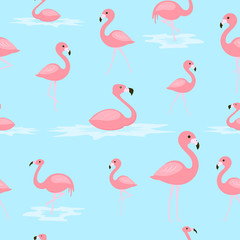 flamingo seamless pattern 