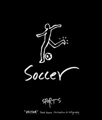 스포츠 포스터 / 손으로 그린 스포츠 그림
