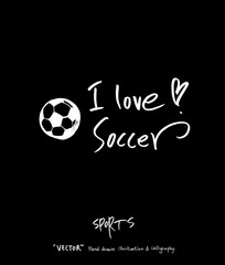 스포츠 포스터 / 손으로 그린 스포츠 그림