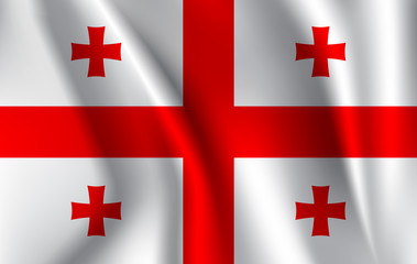 Waving Flag of Georgia