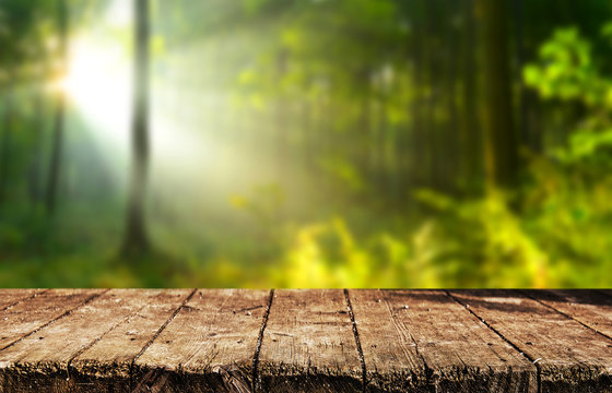 Empty table background