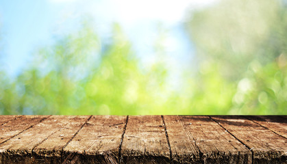 Empty table background