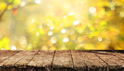 Empty table background