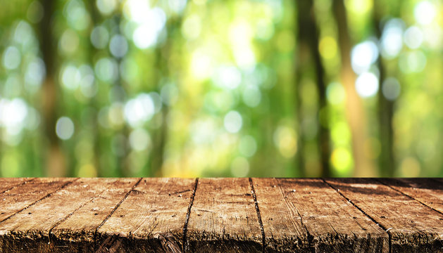 Empty table background