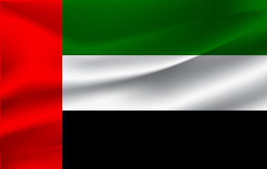 Obraz premium Flag of United Arab Emirates - illustration