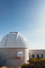 Teide Observatory astronomical telescopes in Tenerife, Canary Islands, Spain