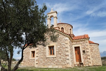Fototapeta premium Greek church made of stones