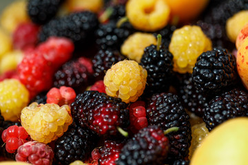 background of fresh berries