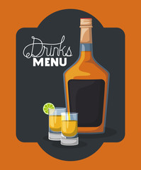 best drink bottle with cup frame vector illustration design