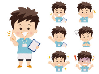 男性インストラクター　バリエーション