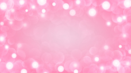 Abstract light background with bokeh effects in pink colors