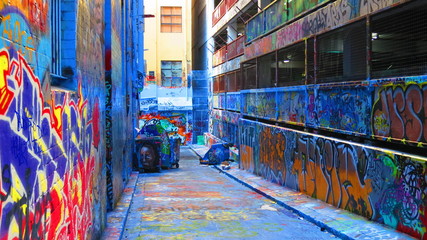Obraz na płótnie Canvas Graffiti in Melbourne