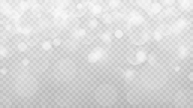Abstract transparent light background with bokeh effects in gray colors. Transparency only in vector format