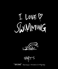 스포츠 포스터 / 손으로 그린 스포츠 그림