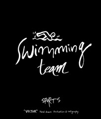 스포츠 포스터 / 손으로 그린 스포츠 그림