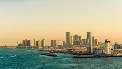 Foto auf Leinwand Hafen von Abu Dhabi © dietwalther