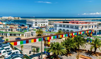 Rucksack Port of Algiers, the capital of Algeria © Leonid Andronov