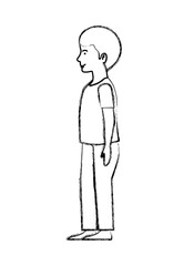 young man avatar character vector illustration design