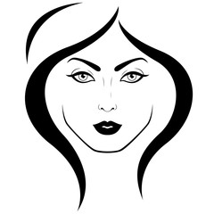 Logo of the woman's face