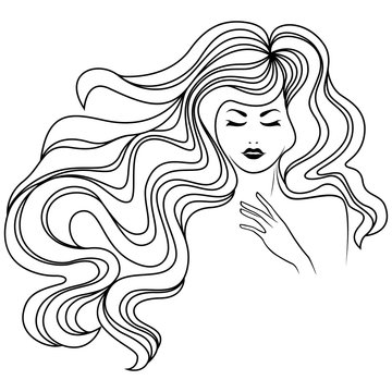 recommend clip art: Beautiful young woman
