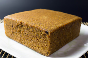 Homemade pine nut sesame steamed cake from Sarawak
