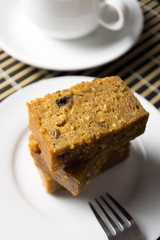 Homemade pine nut sesame steamed cake from Sarawak