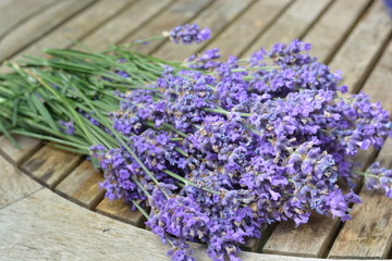 Lavender on a wooden table