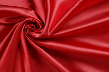 red satin fabric