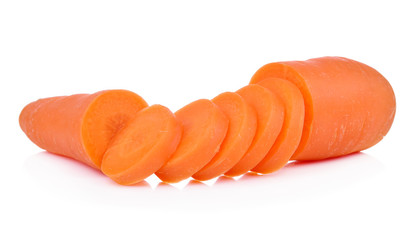 Carrots isolated on white background