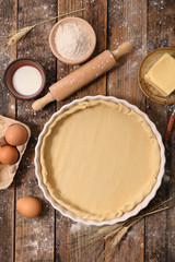 raw dough, preparation