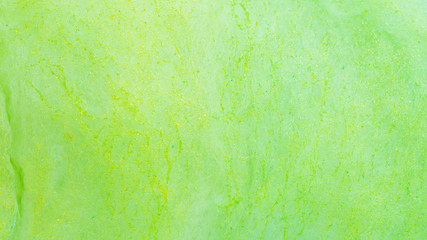 Close up of green cotton candy for a background.