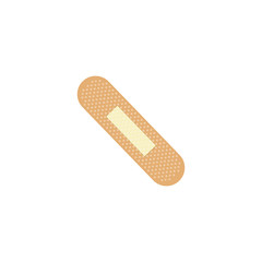 A medical equipment - adhesive plaster isolated on white background
