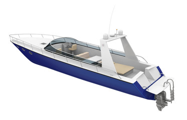 Speedboat Isolated