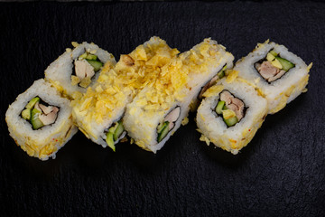Japanese roll with prawn