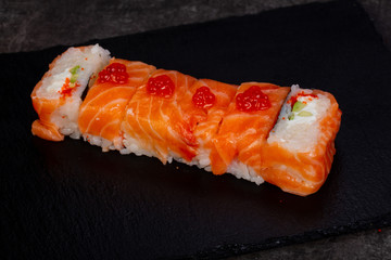 Japanese roll with salmon