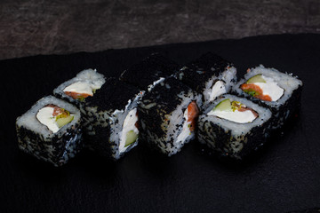 Japanese roll with salmon