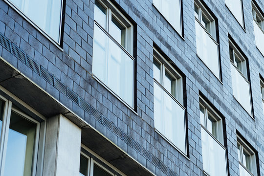 Architecture Style Grey Building And Windows