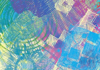 Abstract painting on canvas. Hand made art. Colorful texture. Modern artwork. Strokes of fat paint. Brushstrokes. Contemporary art. Artistic background image.