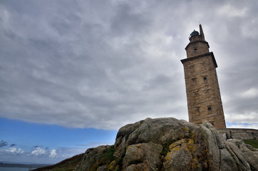 The Tower of Hercules, is an ancient Roman lighthouse near the city of A Coruña, in the North of Spain