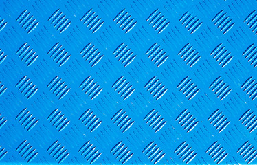 New blue texture background metal iron plate steel rhombus shape.