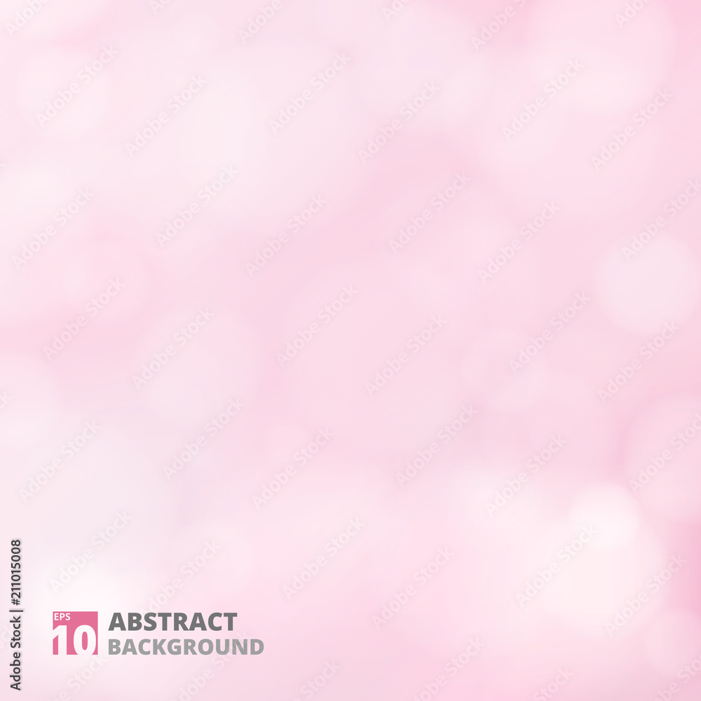 Aufkleber abstract of bokeh pattern on pink background.
