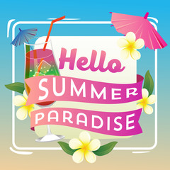hello summer paradise cocktail drink