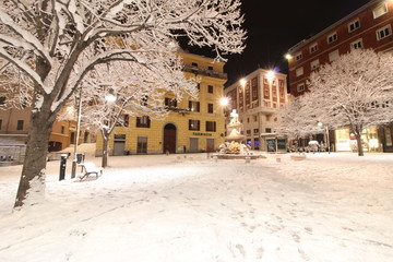 La neve addolcisce il centro di Ancona