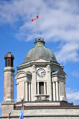 Old Quebec City Post Office in Upper City (Haute-Ville) in Quebec, Canada. Old Quebec City is a UNESCO World Heritage Site.