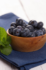 Fresh ripe blueberries