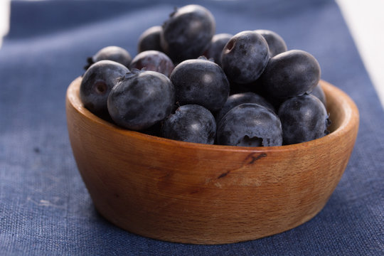 Fresh ripe blueberries