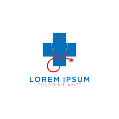 Medical cross logo design template