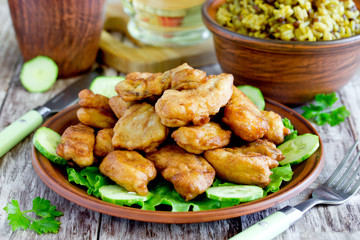 Kibbeling - deep fried battered fish pieces