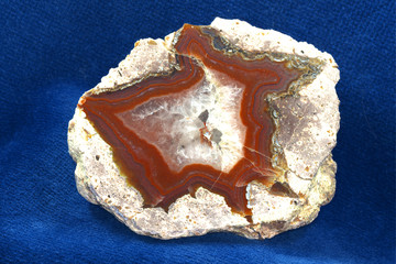 Agate with quartz